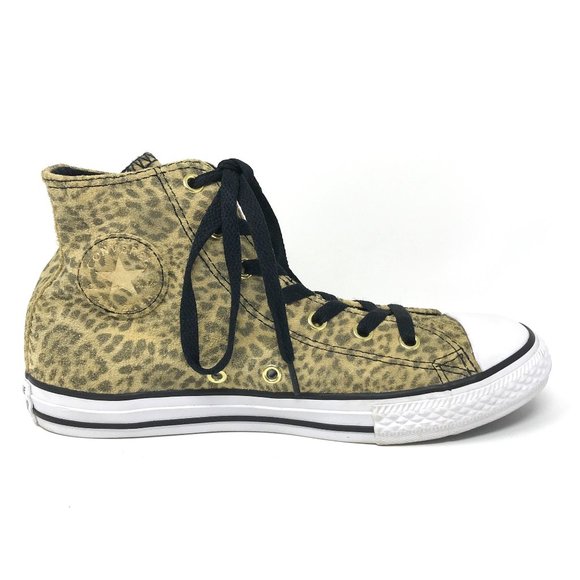 junior leopard print converse